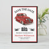 85e verjaardag 1939 Coupe Save the Date (Staand voorkant)