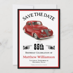 85e verjaardag 1939 Coupe Save the Date