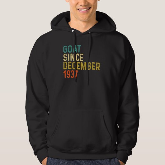 85e verjaardag 85 jaar oude geit sinds december 19 hoodie (Voorkant)