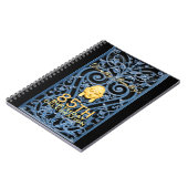 85e verjaardag Art Deco Custom Guest B Notitieboek (Linkerzijde)