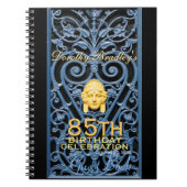 85e verjaardag Art Deco Custom Guest B Notitieboek (Voorkant)