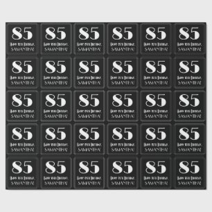 85e verjaardag - Art Deco geïnspireerd look "85",  Cadeaupapier