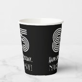 85e verjaardag — Art Deco Geïnspireerde look "85"  Papieren Bekers (Links)
