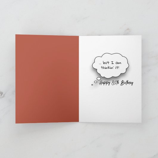 85e verjaardag Barn Goat Kaart (Binnen)