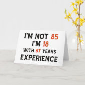 85e verjaardag design kaart (Gele Bloem)