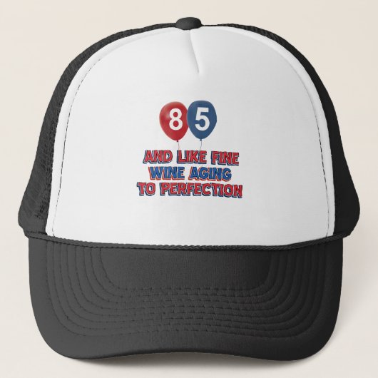 85e verjaardag design trucker pet (Voorkant)