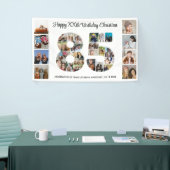 85e verjaardag feestnummer 85 fotocollage spandoek (Beurs)