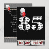 85e verjaardag feestuitnodiging kaart (Voorkant / Achterkant)