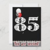 85e verjaardag feestuitnodiging kaart (Voorkant)