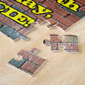 85e verjaardag: Fun Graffiti-geïnspireerde regenbo Legpuzzel (Zijkant)