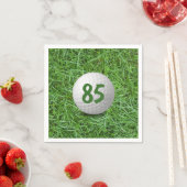 85e verjaardag Golfbal op Grass Napkins Servet (Insitu)