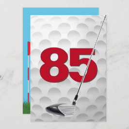 85e verjaardag golfthema kaart