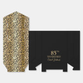85e verjaardag Gouden Luipaardprint Bedankt Bedankdoosjes (Ongevouwen)