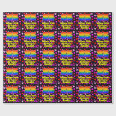 85e verjaardag: Het liefhebbende Kunstpatroon, Reg Cadeaupapier (Vlak)