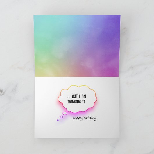 85e verjaardag hond op regenboog kaart (Binnen)