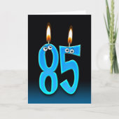85e verjaardag kaarsen kaart (Voorkant)