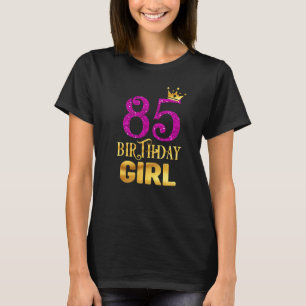 85e verjaardag koninginnenmeisje prinses voor 85 j t-shirt