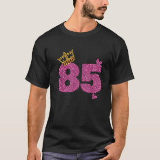 85e verjaardag Kroon 85 jaar oud Bday T-shirt