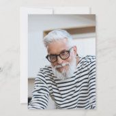 85e verjaardag Laten we de blauwe gouden foto van  Kaart (Achterkant)