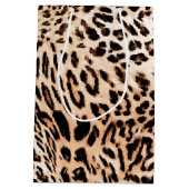 85e verjaardag Leopard Bont Print Medium Gift Bag Cadeauzakje (Achterkant)