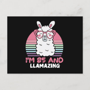 85e verjaardag Llamazing Lama 85 Jaar Verjaardag Briefkaart