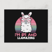 85e verjaardag Llamazing Lama 85 Jaar Verjaardag Briefkaart (Voorkant)