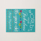 85e verjaardag meest verbluffend kleurrijk geem Tu Legpuzzel (Horizontaal)