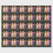 85e verjaardag met kaarsen cadeaupapier (Vlak)
