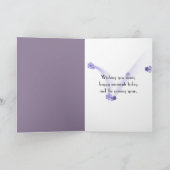 85e verjaardag met lelie van de vallei kaart (Binnen)