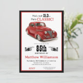 85e verjaardag niet oud maar klassiek rood 1939 co kaart (Staand voorkant)