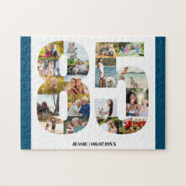 85e verjaardag Nummer 85 Aangepaste Fotosamenstell Legpuzzel