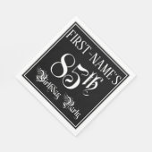 85e verjaardag Partij — Fancy Manuscript + de Naam Servet (Hoek)