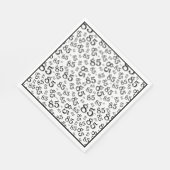 85e verjaardag Party Nummer Patroon Zwart/Wit Servet (Hoek)