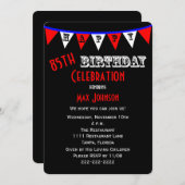85e verjaardag Party Uitnodiging Bunting (Voorkant / Achterkant)