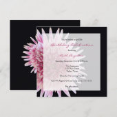 85e verjaardag Party uitnodiging Gerbera Daisy (Voorkant / Achterkant)