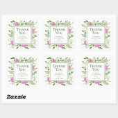 85e Verjaardag Roze Hortensia Bedankt Sticker (Vel)