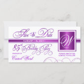 85e verjaardag - 'Save the Date'-aankondiging Save The Date (Voorkant)