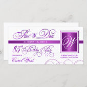 85e verjaardag - 'Save the Date'-aankondiging Save The Date (Voorkant / Achterkant)