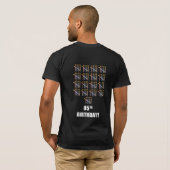 85e verjaardag T-shirt met kaarsen (Achterkant volledig)