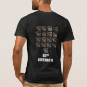 85e verjaardag T-shirt met kaarsen (Achterkant)