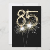 85e verjaardag van de Sparkler Kaart (Voorkant)