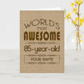 85e verjaardag van de viering van de aarde Best Fa Kaart (Gele Bloem)