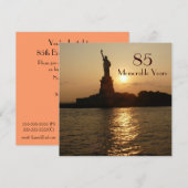 85e verjaardag van het vrijheidszonsonderstel kaart (Voorkant / Achterkant)