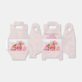 85e verjaardag van roze rozen bedankdoosjes (Uitgevouwen)