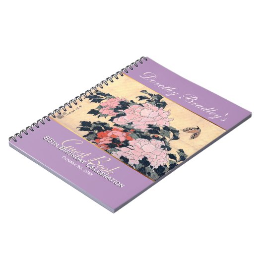 85e verjaardag vlindervolkenest notitieboek (Linkerzijde)