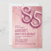 85e verjaardag vrouwen Roos Kaart (Voorkant)