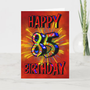 85e verjaardag vuurwerk kaart
