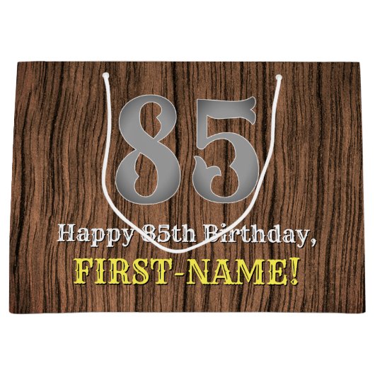 85e verjaardag: Western geïnspireerde kijk in het  Groot Cadeauzakje (Voorkant)