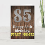 85e verjaardag: Western geïnspireerde kijk in het  Kaart (Voorkant)