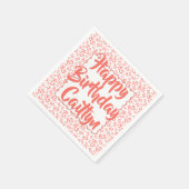 85e Verjaardag Willekeurig Getal Patroon Scallops  Servet (Hoek)